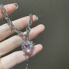 Load image into Gallery viewer, Pink Heart Crystal Chain
