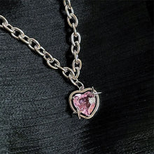 Load image into Gallery viewer, Pink Heart Crystal Chain
