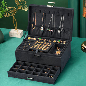 Big Velvet Jewelry Box/Organizer